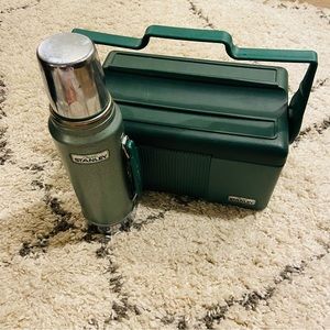 Vintage Stanley Alladin thermos and cooler set